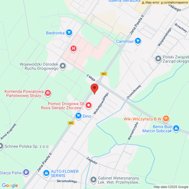 Lokalizacja Toyota Sieradz