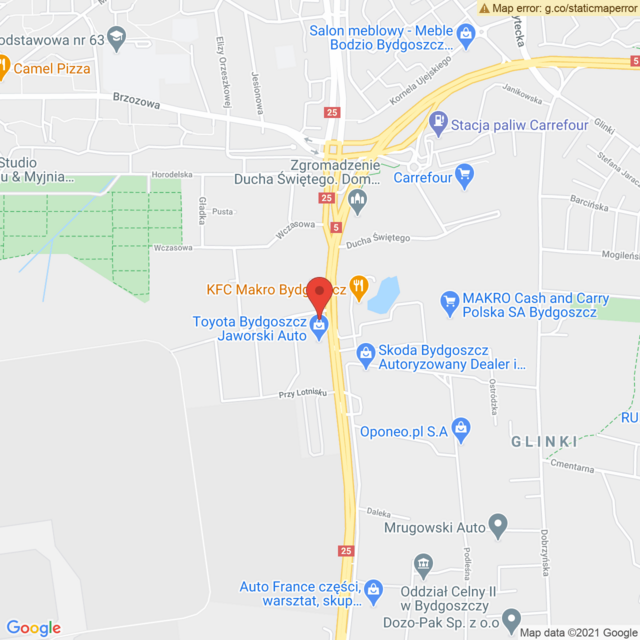 Lokalizacja Toyota Bydgoszcz Jaworski Auto