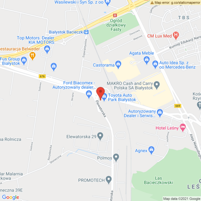 Lokalizacja Toyota Białystok