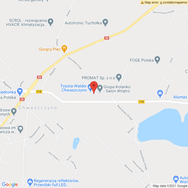 Lokalizacja Toyota Walder Gdynia