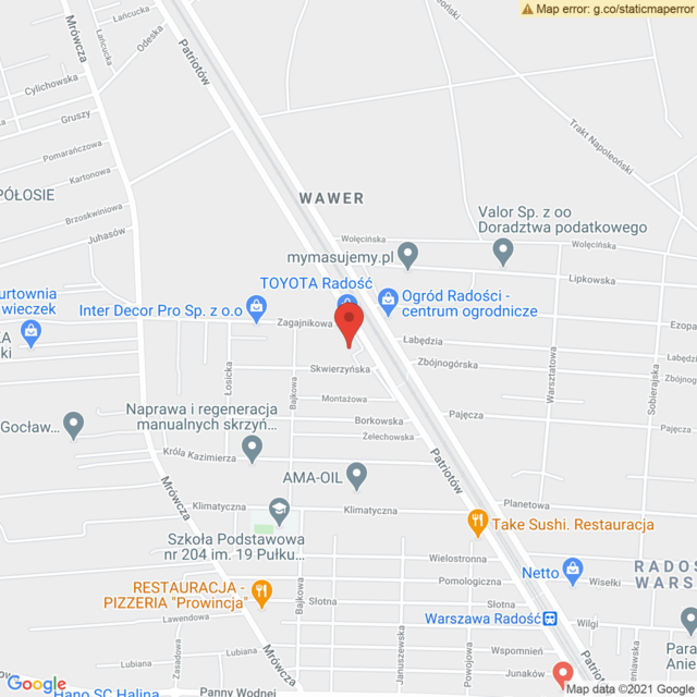 Lokalizacja Toyota Radość