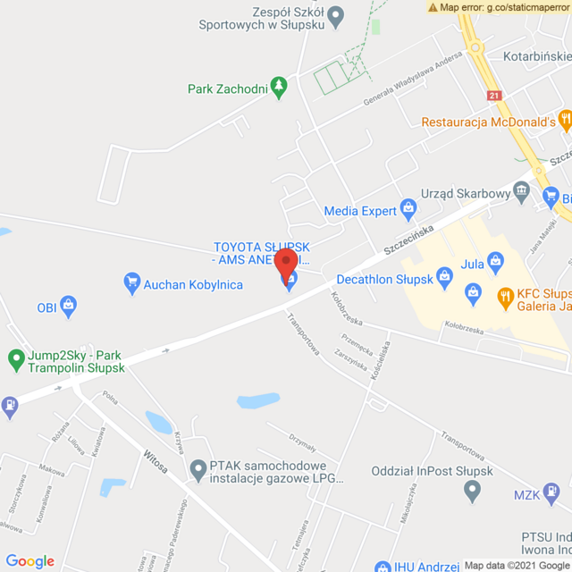 Lokalizacja Toyota Walder Słupsk