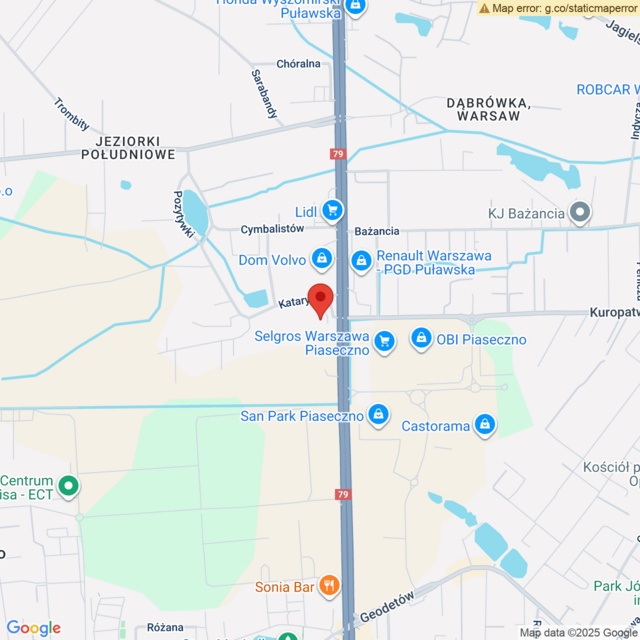 Lokalizacja Lexus Warszawa - Puławska
