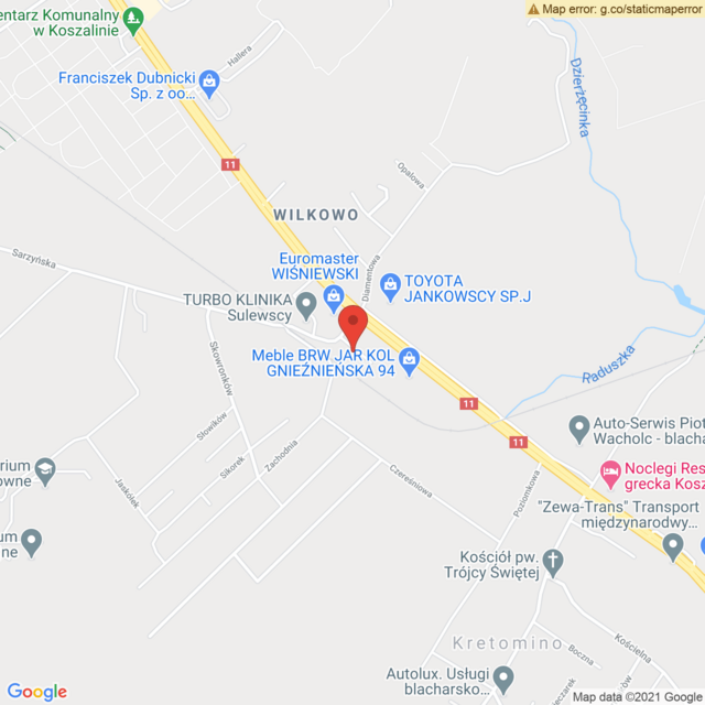 Lokalizacja Toyota Koszalin